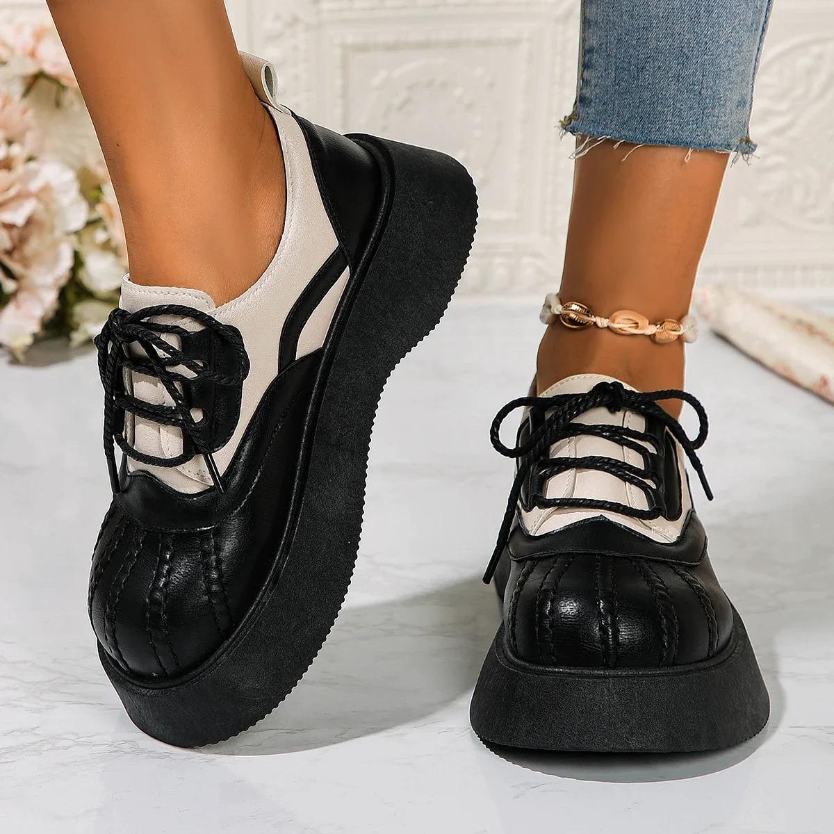 Женские туфли-лодочки на платформе — фото 3