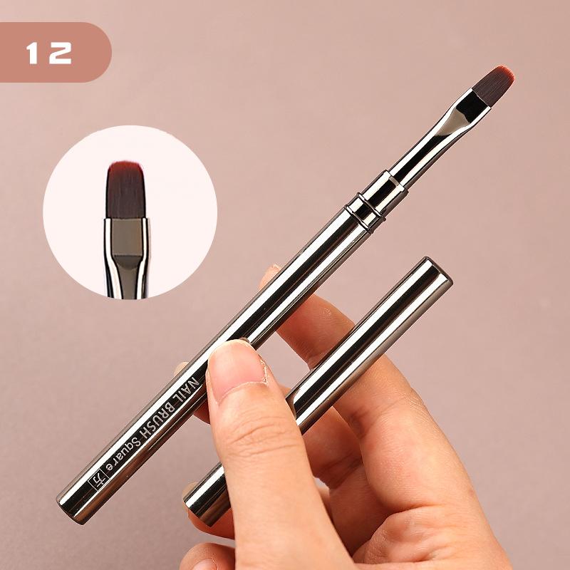 1Pcs Nail Art Brush Liner Brush Stripe Pattern Painting Brush Uv Gel Extension Drawing Carving Pen Diy Manicure Tool