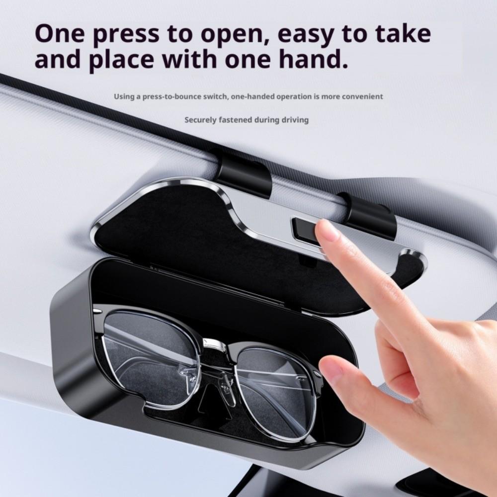 Flocking Inner Auto Sunglasses Organizer Premium Car Sunglasses Holder Car Interior Accessories