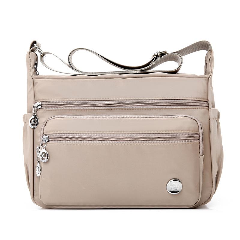 

Women’s Custom Crossbody Canvas Shoulder Bag: Lightweight Nylon Oxford for Travel & Mom Use 29 x 12 x 22 cm
