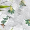 Herbal Medicine Pattern Embroidery Fabric for Sewing Hanfu Ancient Cheongsam Horse-face Pleated Skirt Clothing Designer Fabric
