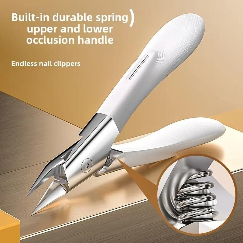 Professional Stainless Steel Toenail Clippers - Sharp Straight Blade for Ingrown Nails, Modern Design, Precise Trimming Tool