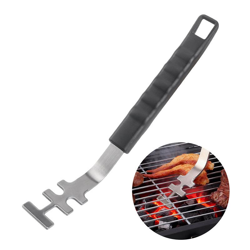Univerzální nástroj na zvedání roštu grilu Litinový rošt Pákový zámek Zvedací kleště Rukojeť Klip Pro grilování na BBQ Chladicí rošt
