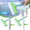 Silicone Window Squeegee Cleaning Kit Glass Cleaning Tools With Silicone Squeegee & Microfiber Scrubber Car Mop Cleaning Tools