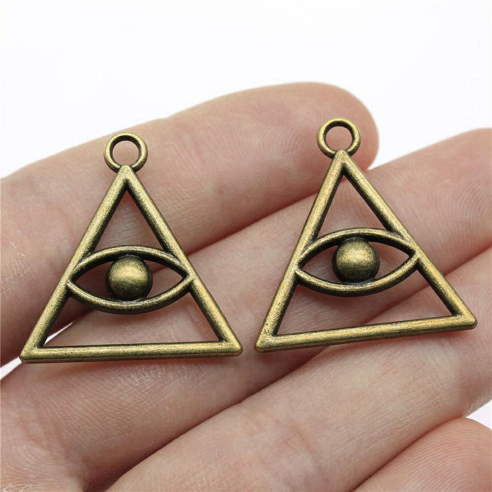 

Подвеска с подвеской «Глаз Гора» для мужчин, элегантные украшения оптом A15-3pcs-28x26mm