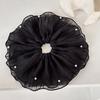 Large korean hair accessories big ties elastic bands for girls women scrunchies rubber fascinator vintage pearl  popular new