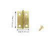 Decorative Mini Brass Cabinet Hinges 10 - 25PCS, Small Hardware for Jewelry Boxes Wine Cabinets Small Cabinet Doors