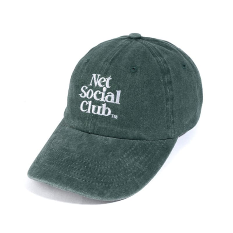 Net Social Club OG LOGO PEACH PIGMENT CAP (GREEN)