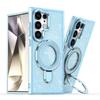 Applicable to Samsung S26 Ultra semi-transparent phone case Galaxy A52 bright glitter holder case