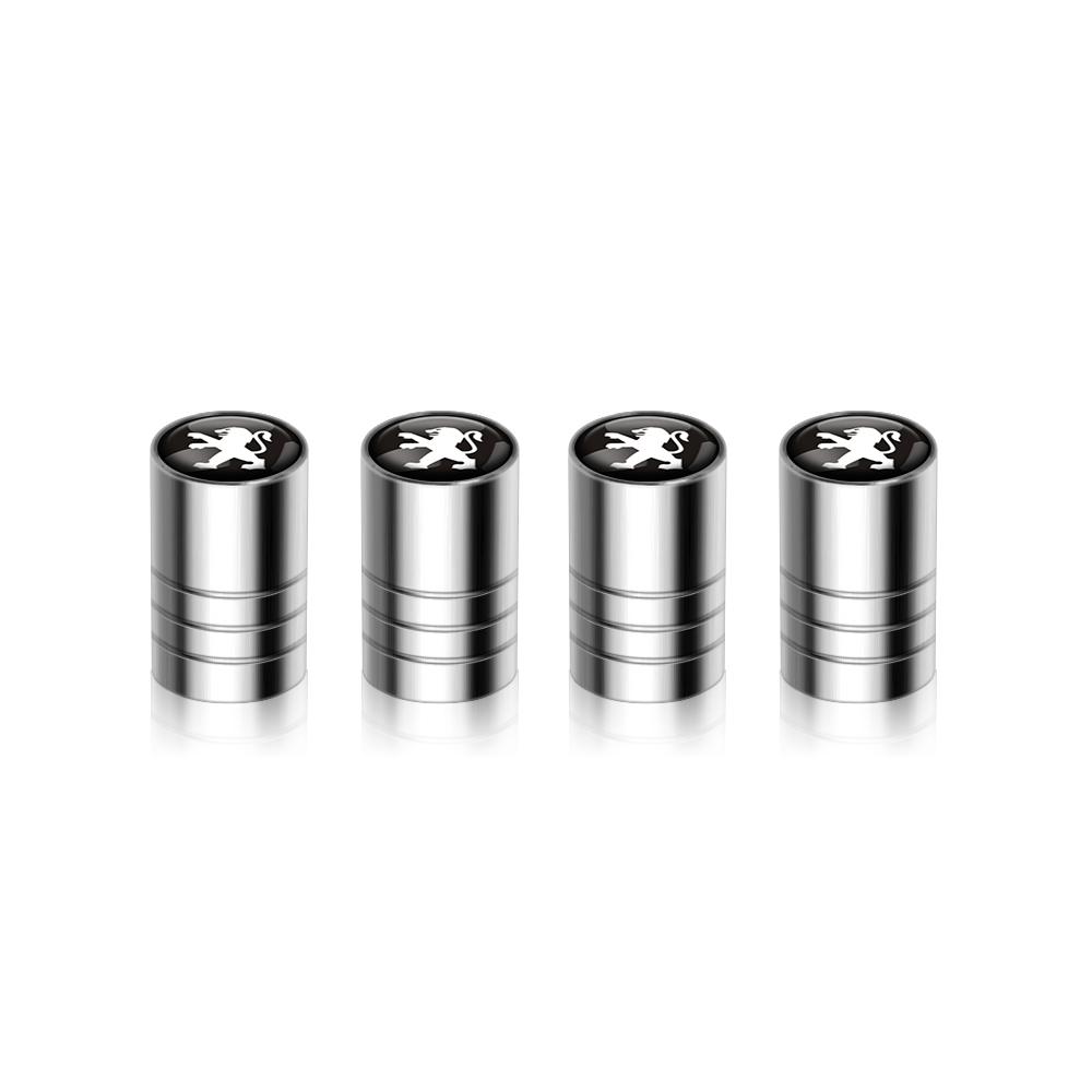 Peugeot Car Tire Wheel Valve Caps Cover Suede Car Key Chain Ring Keychain For 3008 508 206 208 306 307 308 406 407 4008 5008 408
