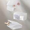 Frosted Plastic Snap-Lock Storage Box Card Organizer Desktop Drawer Container for Collectibles Craft Supplies Small Objects