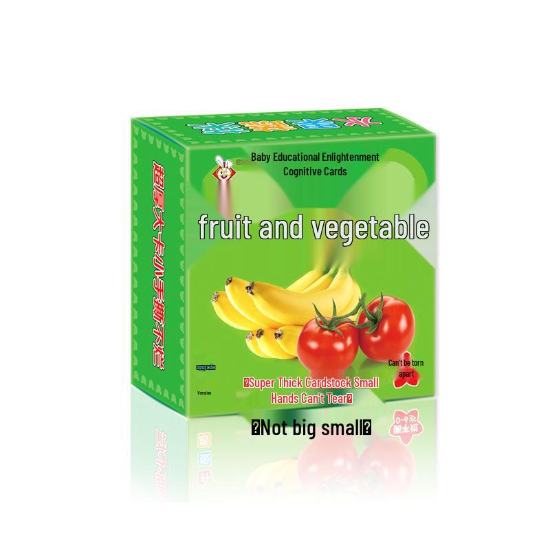 Animal & Fruit Recognition Educational Cards for Toddlers