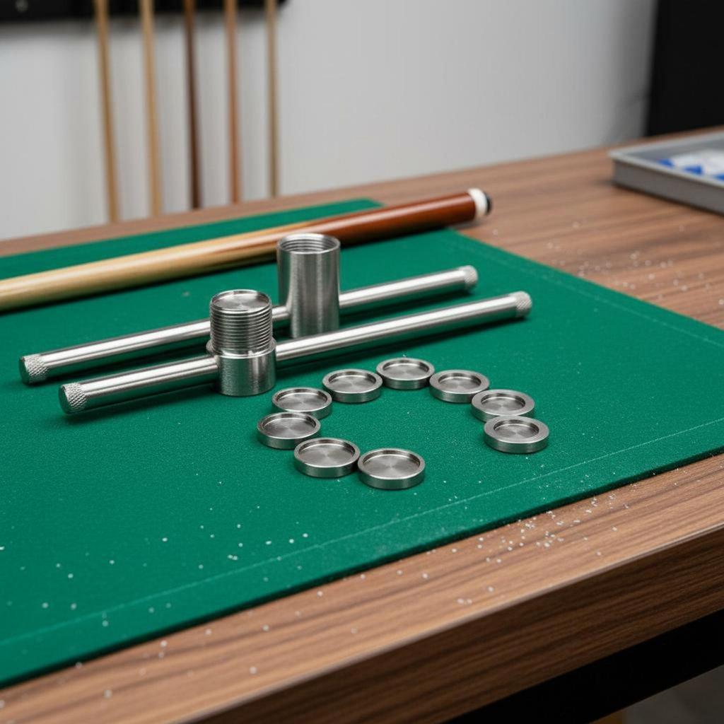 Pool Cue Tip Clamp Billiard Press Tool Presser Billiards Accessory for
