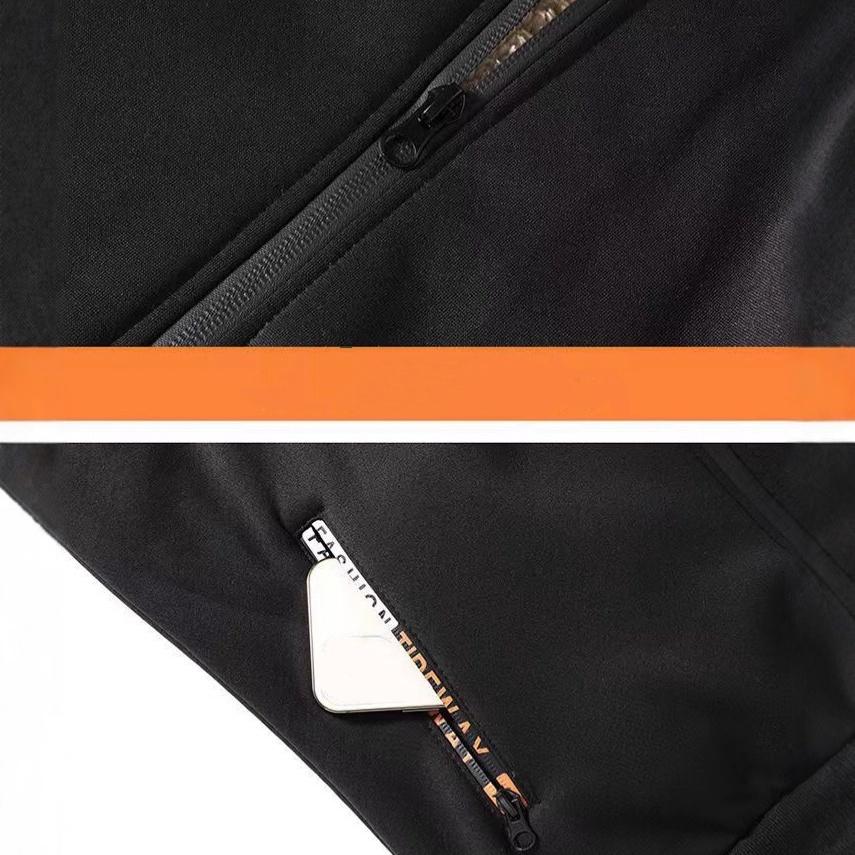 Men's Plus Velvet Thickened Sports Suit Autumn and Winter Hooded Large Size Casual Warm Two-piece Youth Lamb Fleece Jacket Flat Mouth