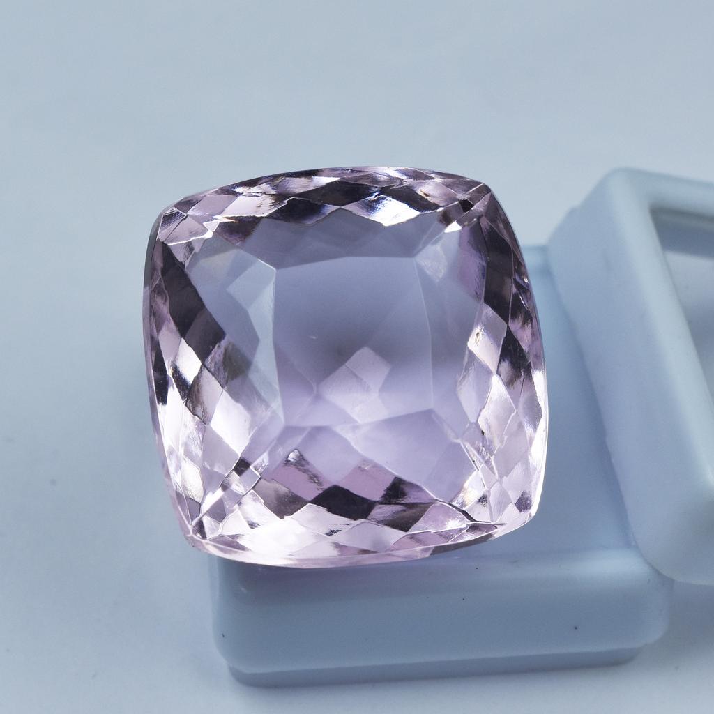 Pink Sapphire Lab-Created 79.70 Ct Square Cushion Cut CERTIFIED Loose Gemstone AR-1294