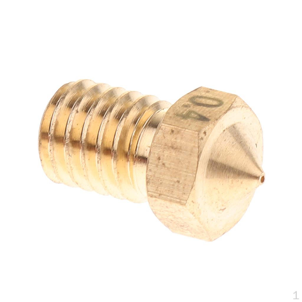 0.5mm 3D Printer Extruder Nozzle Printhead Brass Copper .75mm Filament