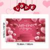 Valentine's Day Backdrop Banner, Valentine's Day Heart Signs Background Hanging, Photo Photography Backdrop, Party Decorations