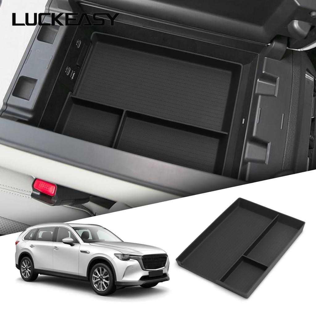 For Mazda CX-80 CX80 2025 Car Storage Box Organizer Case Car Accessories Center Console Armrest Storage Tray Fit Right Rudder