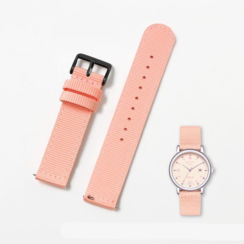 20mm Waterproof Sailcloth Watch Strap Two-Sided Nylon Watchband Quick Release Band Sport Belt