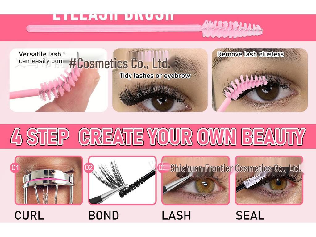 DIY Segmented D Curl Self-Adhesive Natural Thick False Eyelashes Set