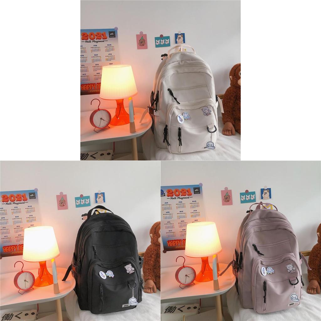 Stilvoller Rucksack mit großem Fassungsvermögen für Schüler, aus Nylon, für die Schule und das Studium