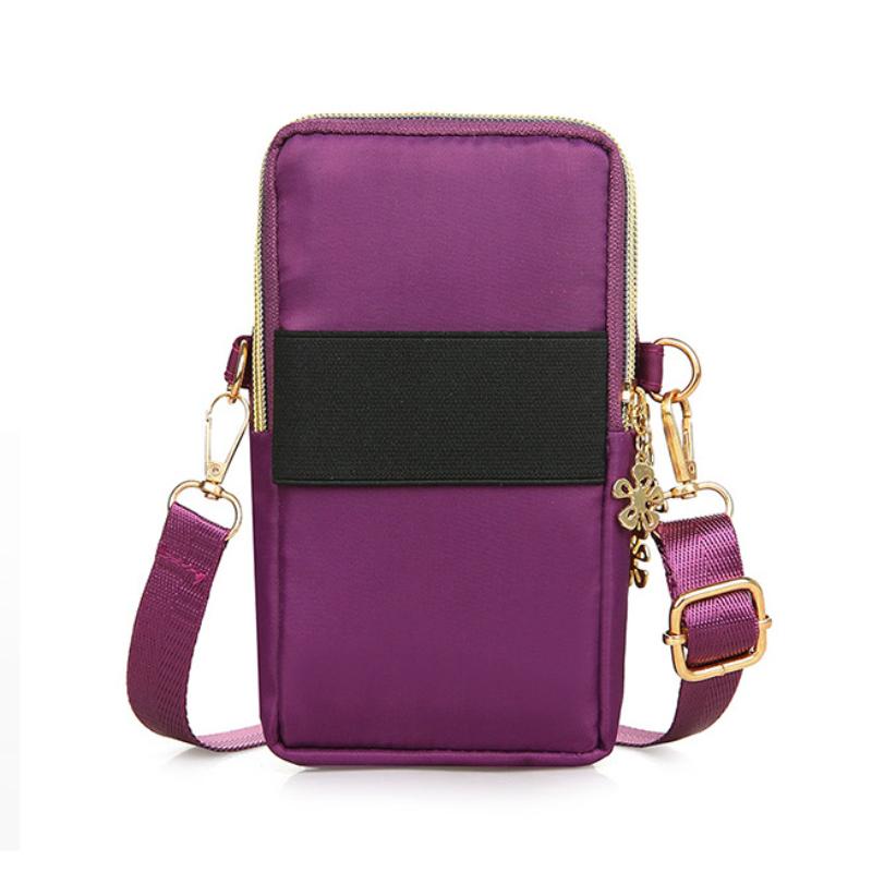 Modna damska torba na ramię, balon, telefon komórkowy, torby crossbody dla kobiet, etui na telefon komórkowy z wtyczką na słuchawki, portfel 3-warstwowy