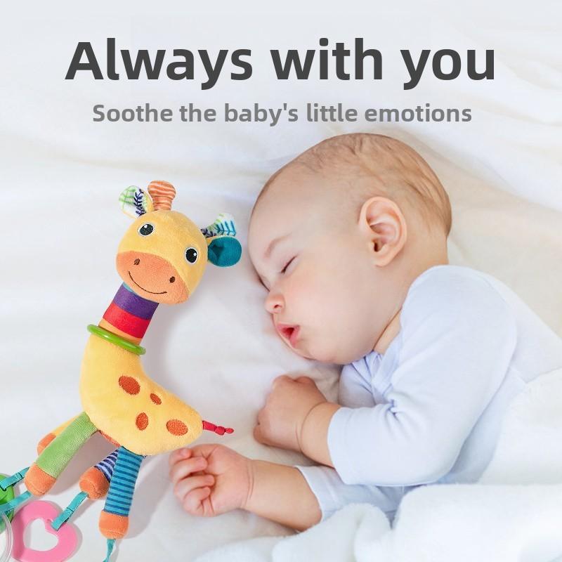 Baby Plush Baby Car Seat Toys With Hanging Animal Designs For Infants And Toddlers