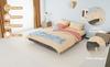 Modern minimalist bed frame, 160*200CM, gray, Dutch velvet material, does not include gas lift, does not include headboard and mattress.