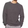 Men S Long Sleeve Crew Neck Loose Fit Casual Knit Sweater