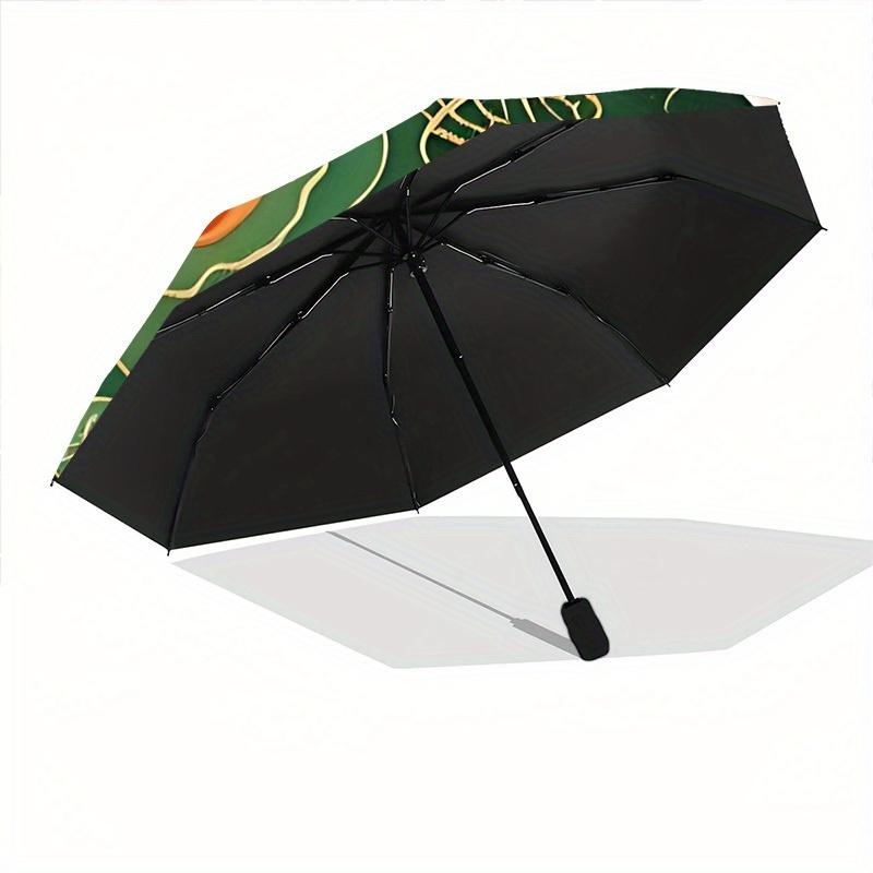 1pc Abstract Patterns Automatic Open/Close Umbrella, Portable Folding Umbrella for Travel, Themed Events, It is suitable as a gift for various festiva
