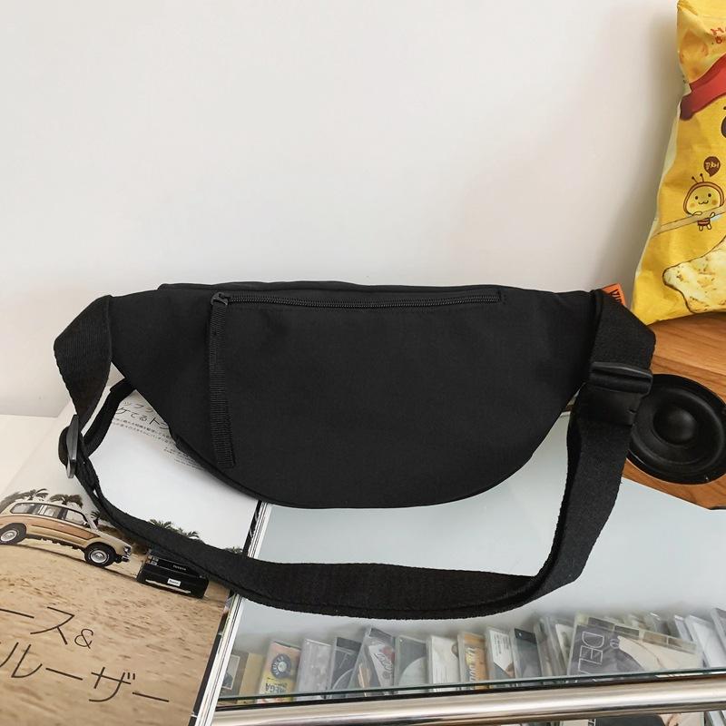 Spring new simple versatile breast bag student sports cycling messenger bag niche casual fanny pack
