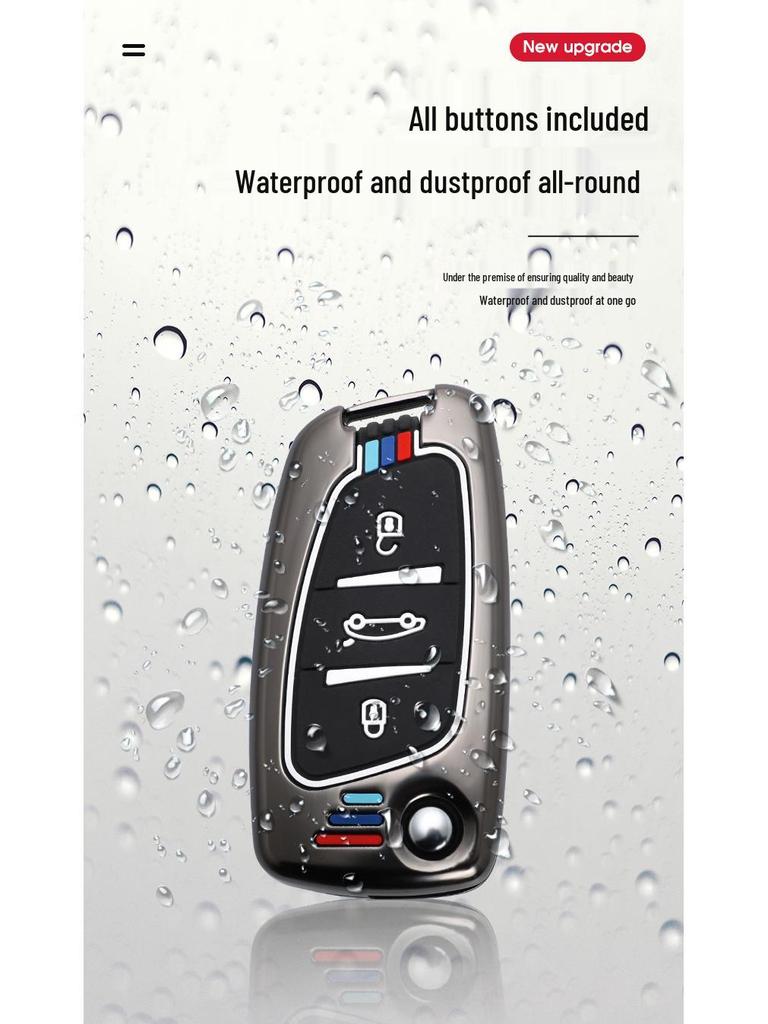 Metal Folding Remote Key Case for Southeast DX3/DX5, DX7 19, A5 Wing Dance Models