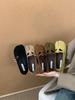 Retro Mori niche split-toed round head single shoes women's suede flat bottom one pedal French temperament pig's trotters grandma shoes autumn
