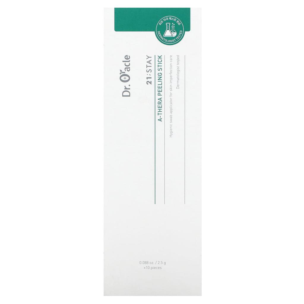 DR. ORACLE 21;Stay, A-Thera Peelingové tyčinky, 10 kusů, 2,5 g (0.088Oz) Každý