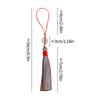 7cm Silky Tassel Fringe Tassels with Lucky Buckle Handmade Soft Craft Tassels Mini Beaded Tassels for Bookmarks Jewelry Making