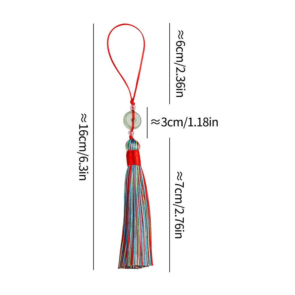 7cm Silky Tassel Fringe Tassels with Lucky Buckle Handmade Soft Craft Tassels Mini Beaded Tassels for Bookmarks Jewelry Making