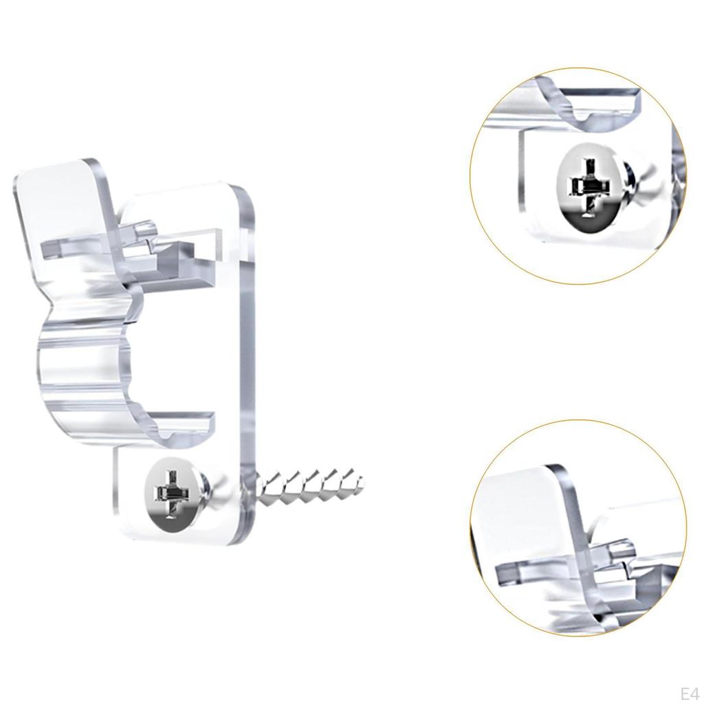 12 Pieces Lights Clips Organizer Versatile Easy Installation Light Hanger Hooks Cable Management