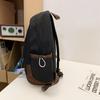 Girl Schoolbag Male Solid Color Backpack Female Large Capacity Travel Bag