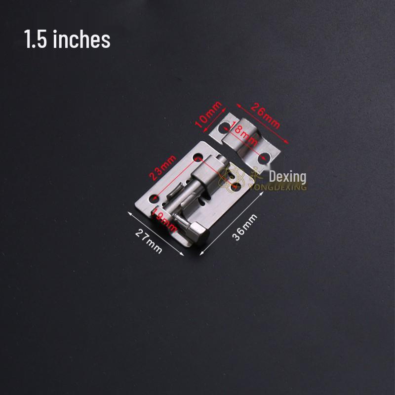 Stainless Steel Black Bolt for Cabinet & Wooden Door, Sizes: 1.5 To 5 Inches