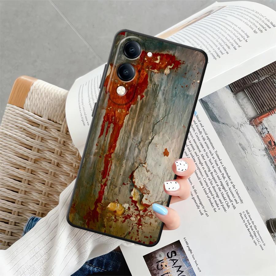 

Ретро Чехол с ржавыми пятнами для Vivo Y30 Y19 Y33S Y35 Y02 Y11 Y27 Y20 Y21 Y16 Y17 Y12 Y15S Y31 Y36 Y22 vivo Y20i