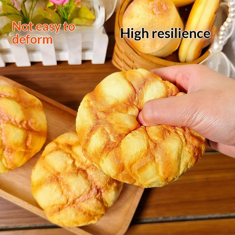 1Pcs Pineapple Bun Shaped Stress Relief Squeeze Fidget Toy Soft Slow Rebound Decompression Gift