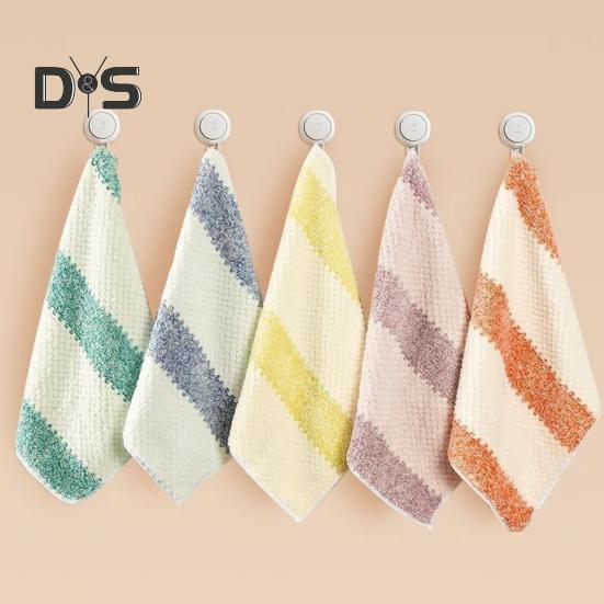 5Pcs/Set Kitchen Towels Super Soft Absorbent Coral Velvet Towels Random Colors Gentle Microfiber Rags
