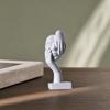 3D Printed Mascara Shaped Figurine, Creative Human Face Art Ornament with Faux Stone Texture, Stylish Desktop Decor, Unique Art Toy