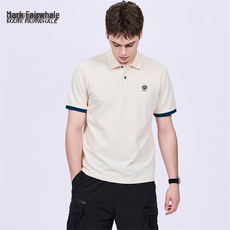 Mark Fairwhale Men s Embroidered Color-block Polo Shirt XL