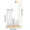 2in1 Wood Incense Holder Anti-Ash Flying Incense Burner with Removable Glass Ash Catcher Incense Sticks Organizer for Home Decor