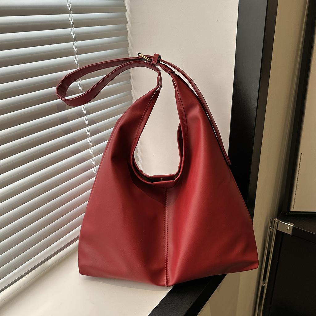 Large Capacity PU Material Tote Bag Versatile Women's Fashiable Single-shoulder Bag Casual Handbag