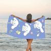 1pc Sanrio Cinnamoroll4 Beach Towel, Beach and Seaside Swimming Pool Equipment, Fashion Pattern, Rectangular, Travel Essentials