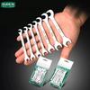 LAOA Mini Thin Dual-Open Wrench Set 4.5-11mm, Stainless Steel Auto Repair Hand Tool