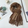 Double-Sided Wool & Faux Cashmere Scarf: High-End Feel, Versatile for Girls & Men, 2026 Autumn/Winter Collection