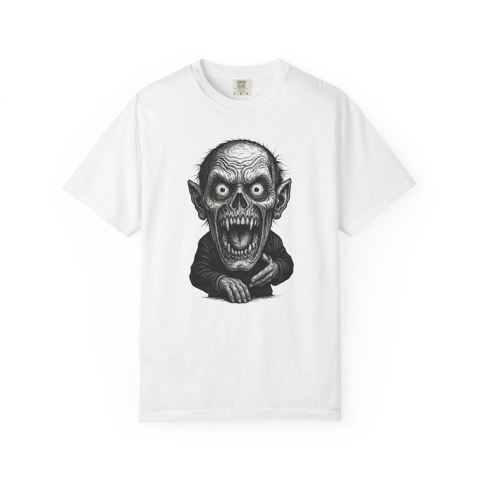 Vintage Halloween Ghoul , Haunted Costume , Spooky Trick or Treat Top, Creepy L